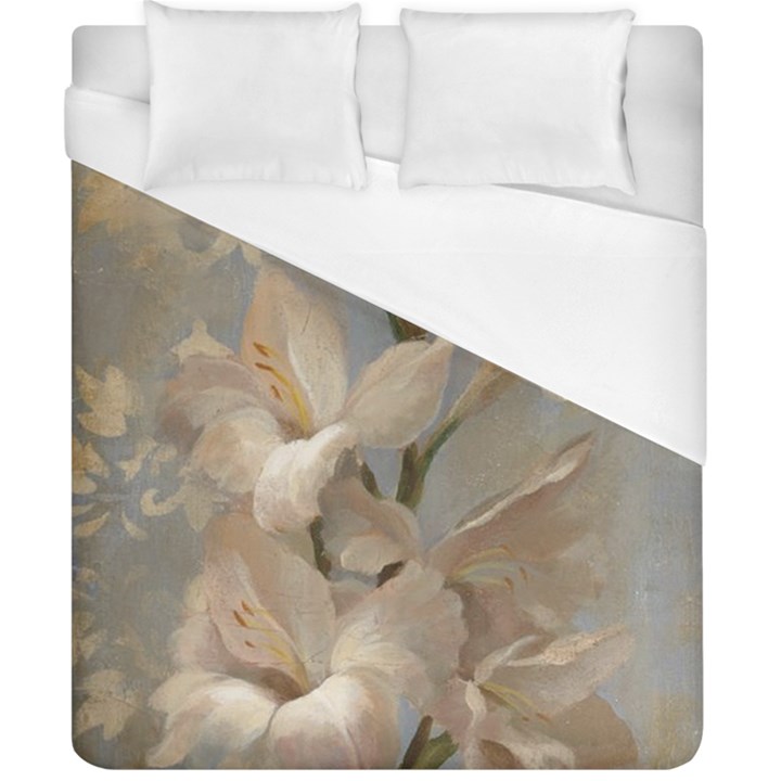 2 Flower Print Design Duvet Cover (California King Size)