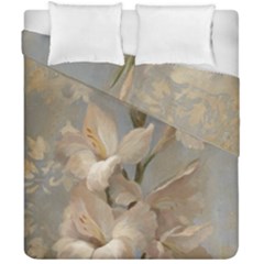 2 Flower Print Design Duvet Cover Double Side (california King Size) by jmcdesigns