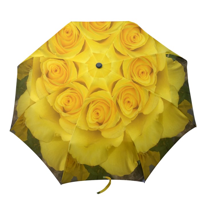 Yellow rose Folding Umbrella