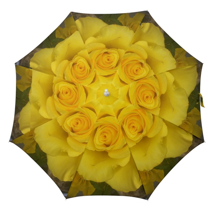 Yellow rose Straight Umbrella