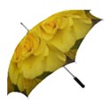 Yellow rose Straight Umbrella View2