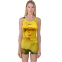 Yellow rose One Piece Boyleg Swimsuit View1