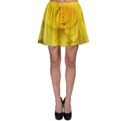 Yellow Rose Skater Skirt by glendatartist