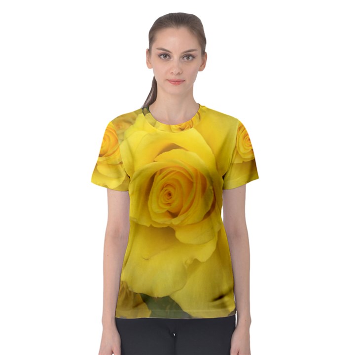 Yellow rose Women s Sport Mesh Tee