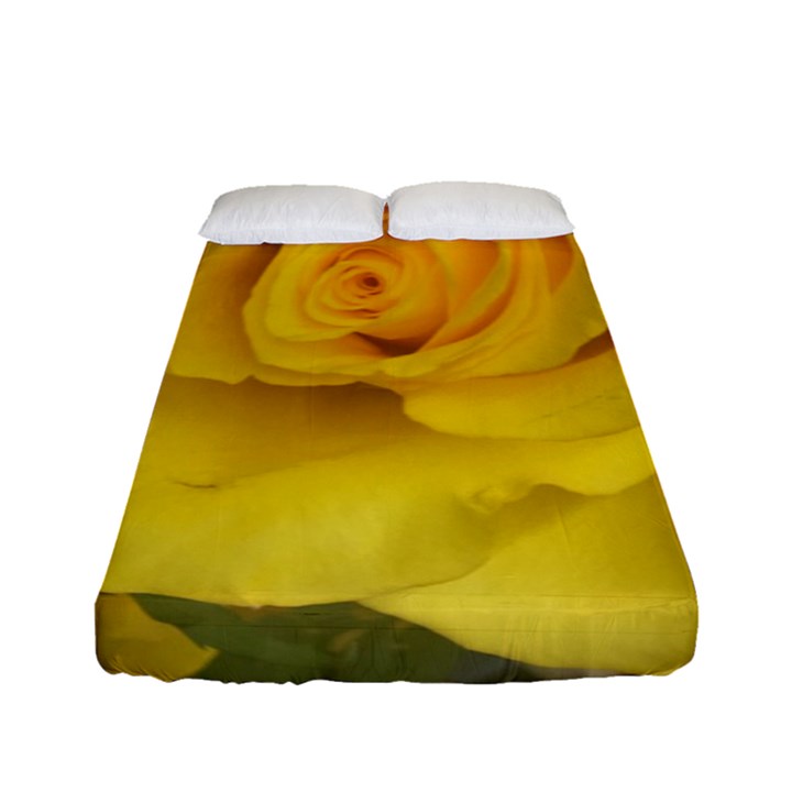 Yellow rose Fitted Sheet (Full/ Double Size)