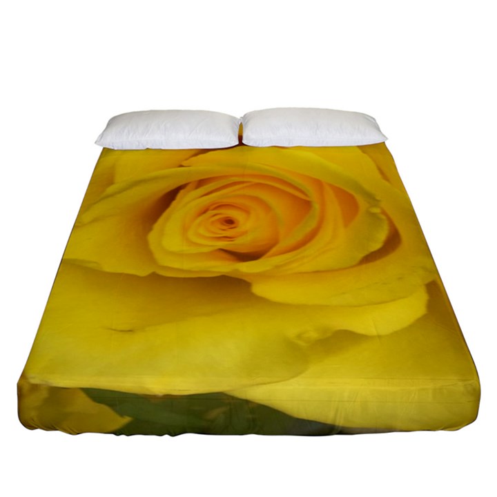 Yellow rose Fitted Sheet (King Size)