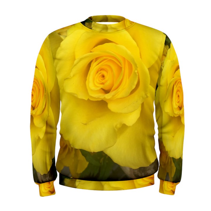 Yellow rose Men s Sweatshirt