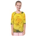 Yellow rose Kids  Quarter Sleeve Raglan Tee View1