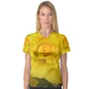 Yellow rose V-Neck Sport Mesh Tee View1