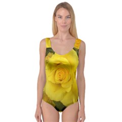 Yellow Rose Princess Tank Leotard  by glendatartist