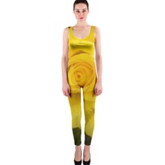 Yellow Rose Onepiece Catsuit by glendatartist