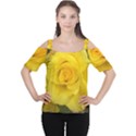 Yellow rose Cutout Shoulder Tee View1