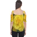 Yellow rose Cutout Shoulder Tee View2