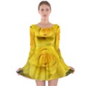 Yellow rose Long Sleeve Skater Dress View1