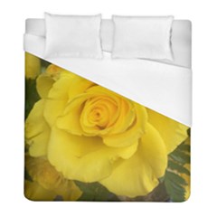 Yellow Rose Duvet Cover (full/ Double Size) by glendatartist