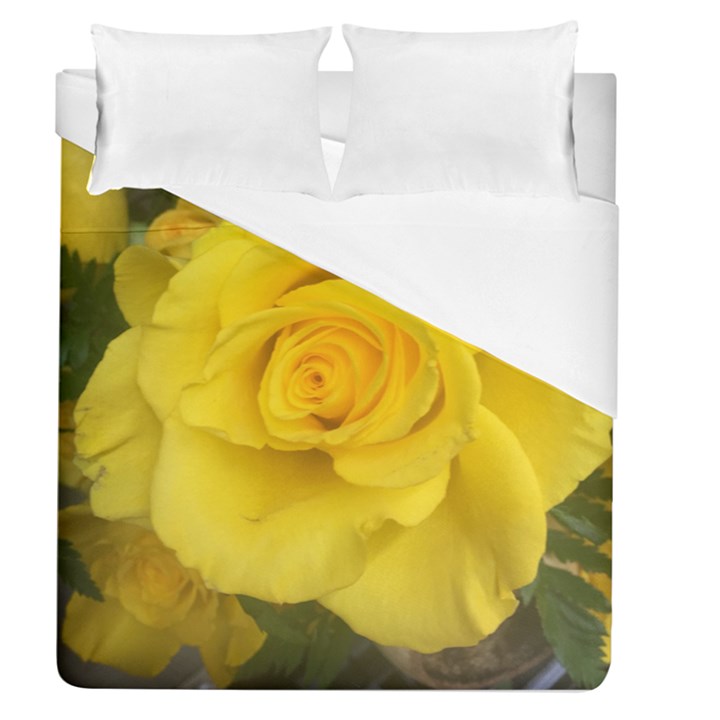 Yellow rose Duvet Cover (Queen Size)