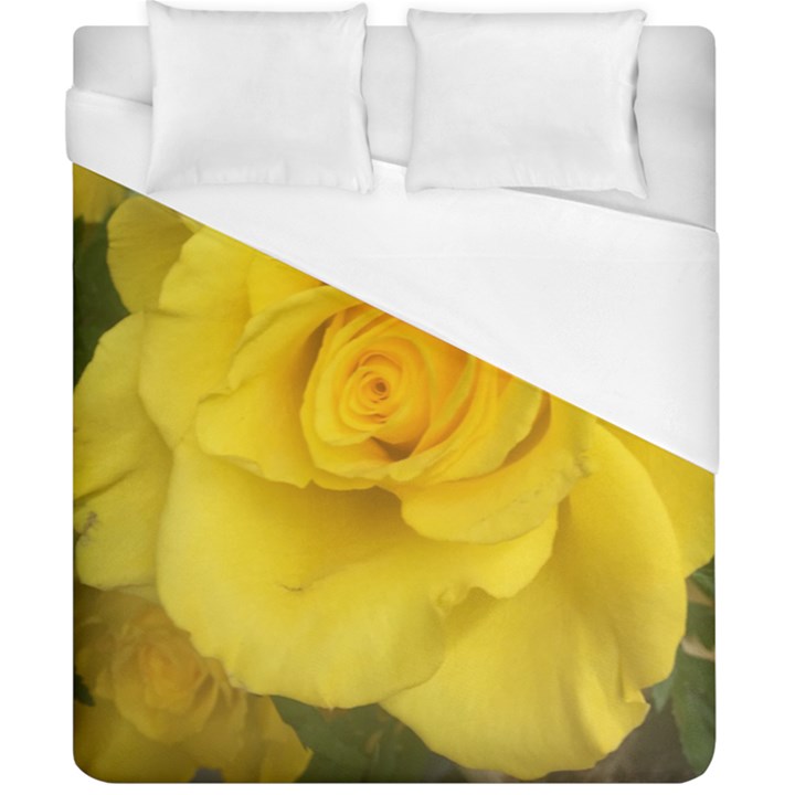 Yellow rose Duvet Cover (California King Size)