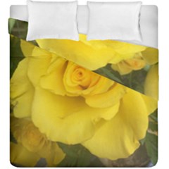 Yellow Rose Duvet Cover Double Side (king Size) by glendatartist