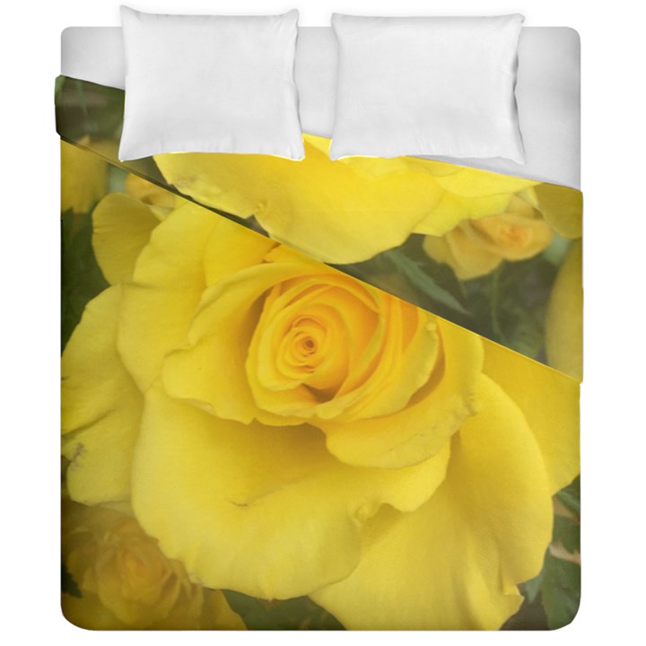 Yellow rose Duvet Cover Double Side (California King Size)