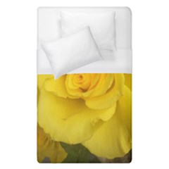 Yellow Rose Duvet Cover (single Size) by glendatartist