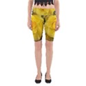 Yellow rose Yoga Cropped Leggings View1