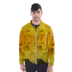 Yellow Rose Wind Breaker (men) by glendatartist