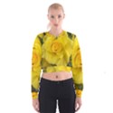 Yellow rose Cropped Sweatshirt View1