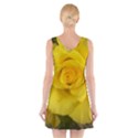 Yellow rose V-Neck Sleeveless Dress View2