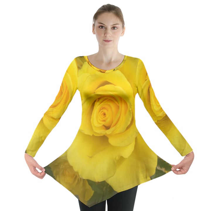 Yellow rose Long Sleeve Tunic 