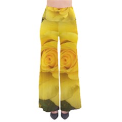 Yellow Rose So Vintage Palazzo Pants by glendatartist