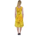 Yellow rose Midi Sleeveless Dress View2