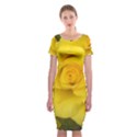 Yellow rose Classic Short Sleeve Midi Dress View1