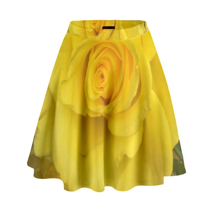 Yellow rose High Waist Skirt