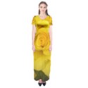 Yellow rose Short Sleeve Maxi Dress View1