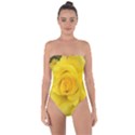 Yellow rose Tie Back One Piece Swimsuit View1