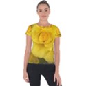 Yellow rose Short Sleeve Sports Top  View1