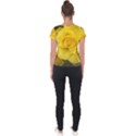 Yellow rose Short Sleeve Sports Top  View2