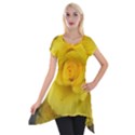 Yellow rose Short Sleeve Side Drop Tunic View1