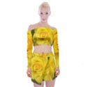 Yellow rose Off Shoulder Top with Mini Skirt Set View1