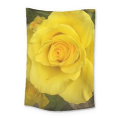 Yellow Rose Small Tapestry by glendatartist