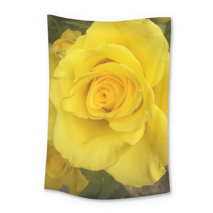 Yellow rose Small Tapestry