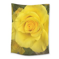 Yellow Rose Medium Tapestry by glendatartist