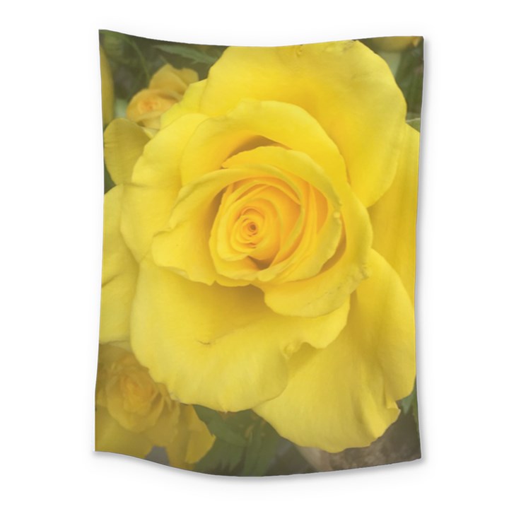 Yellow rose Medium Tapestry