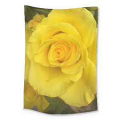 Yellow Rose Large Tapestry by glendatartist