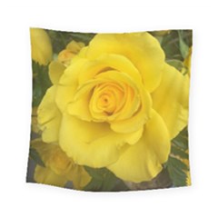 Yellow Rose Square Tapestry (small) by glendatartist