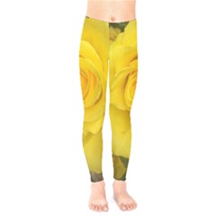 Yellow Rose Kids  Legging by glendatartist