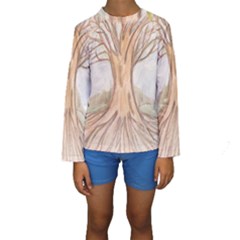 Roots Kids  Long Sleeve Swimwear by glendatartist