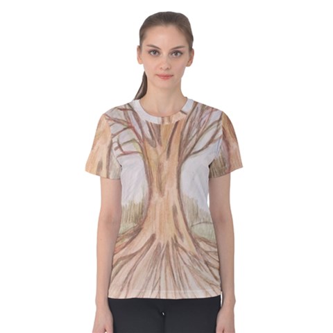 Roots Women s Cotton Tee by glendatartist