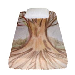 Roots Fitted Sheet (single Size) by glendatartist