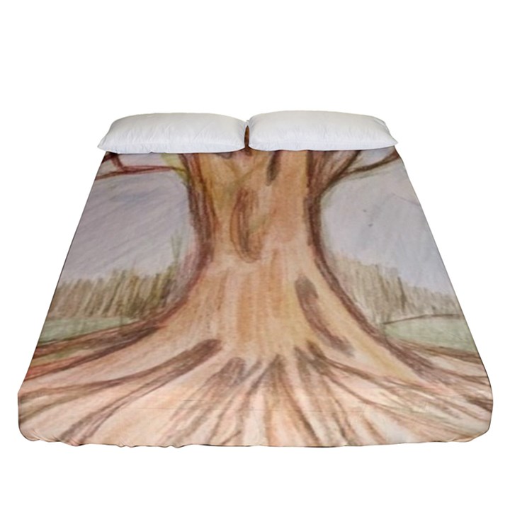 roots Fitted Sheet (Queen Size)